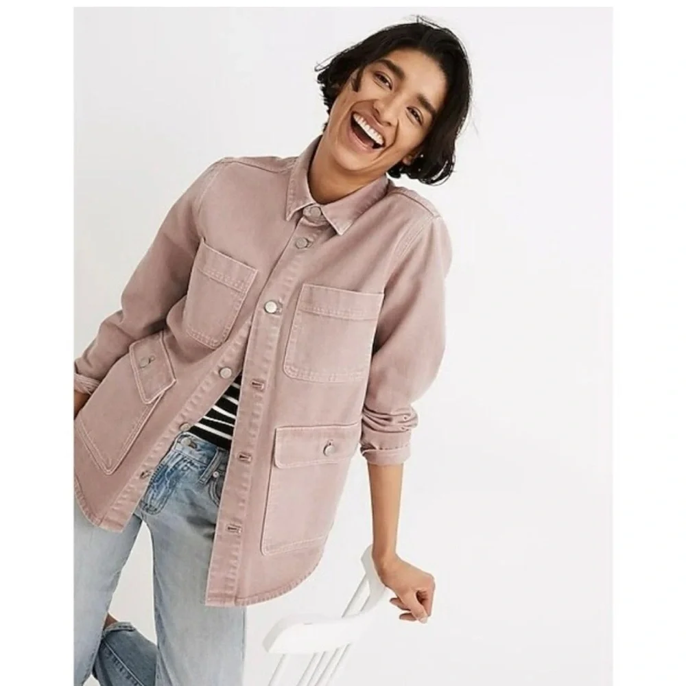 Madewell Women's Faded Rose Utility Shirt Jacket